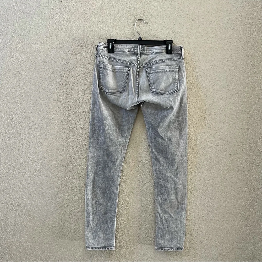 Agolde Chloe Jeans Skinny Low Rise Casual Distressed Festival Concert Gray 27